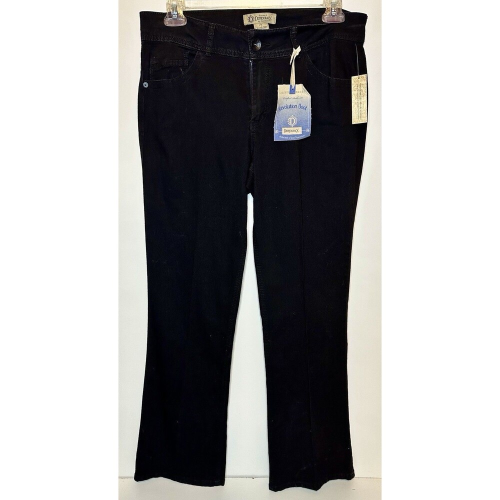 Democracy Revolution Boot Black Jeans Women’s Sz 14